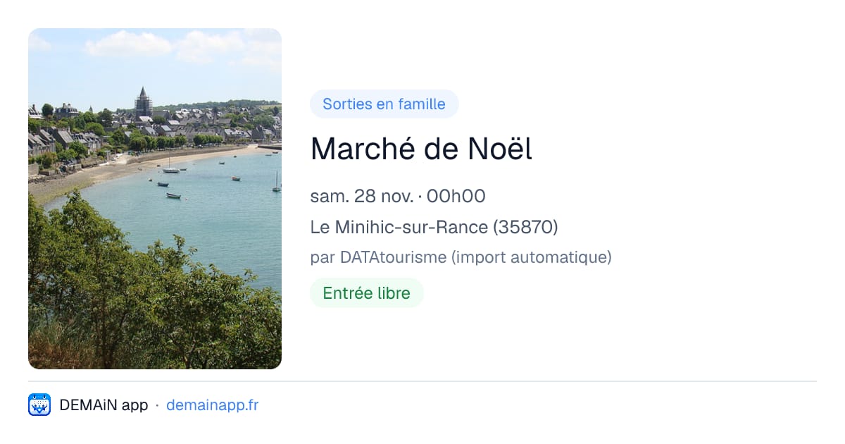 Marché de Noël — Le Minihic-sur-Rance