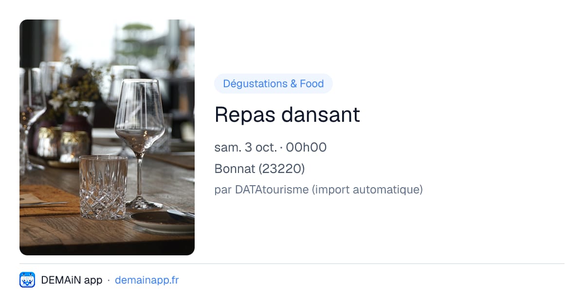 Repas dansant — Bonnat