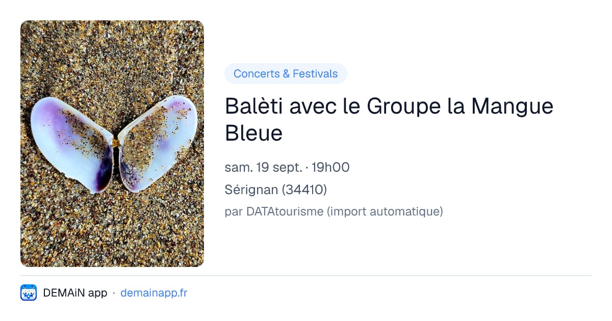 Balèti avec le Groupe la Mangue Bleue — Sérignan