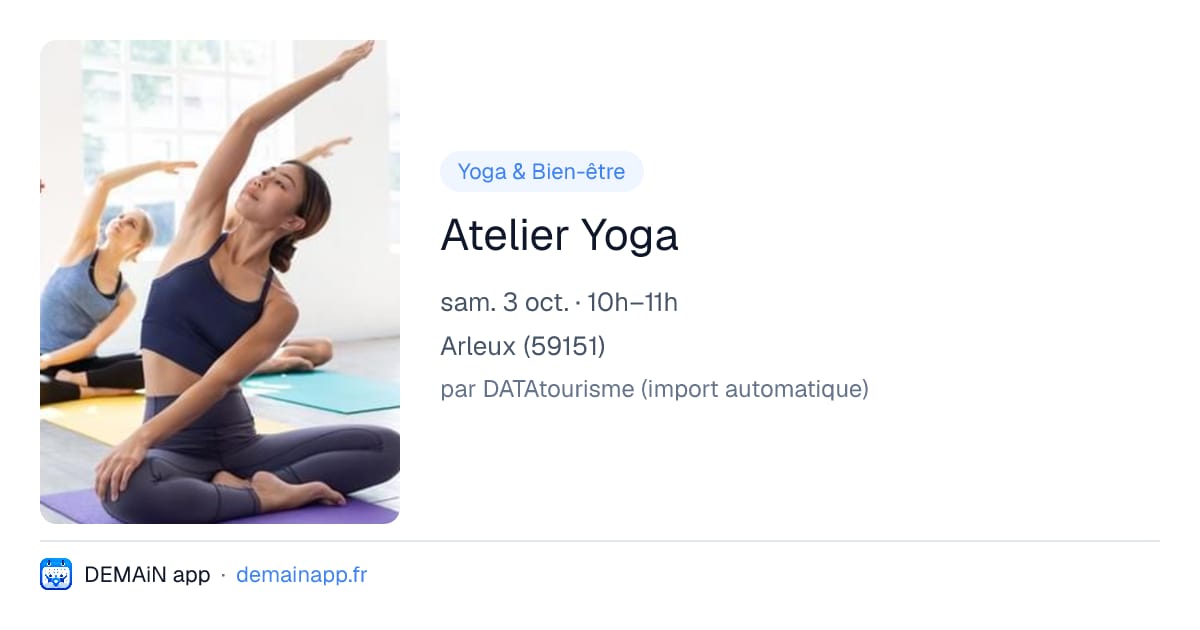 Atelier Yoga — Arleux