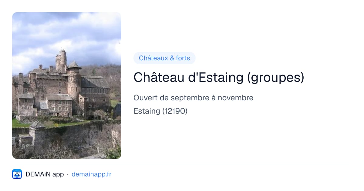 Château d'Estaing (groupes) — Estaing