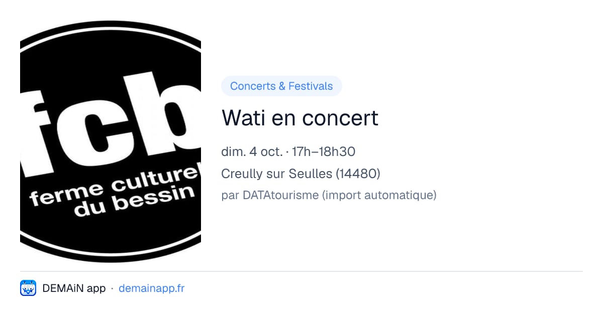 Wati en concert — Creully sur Seulles