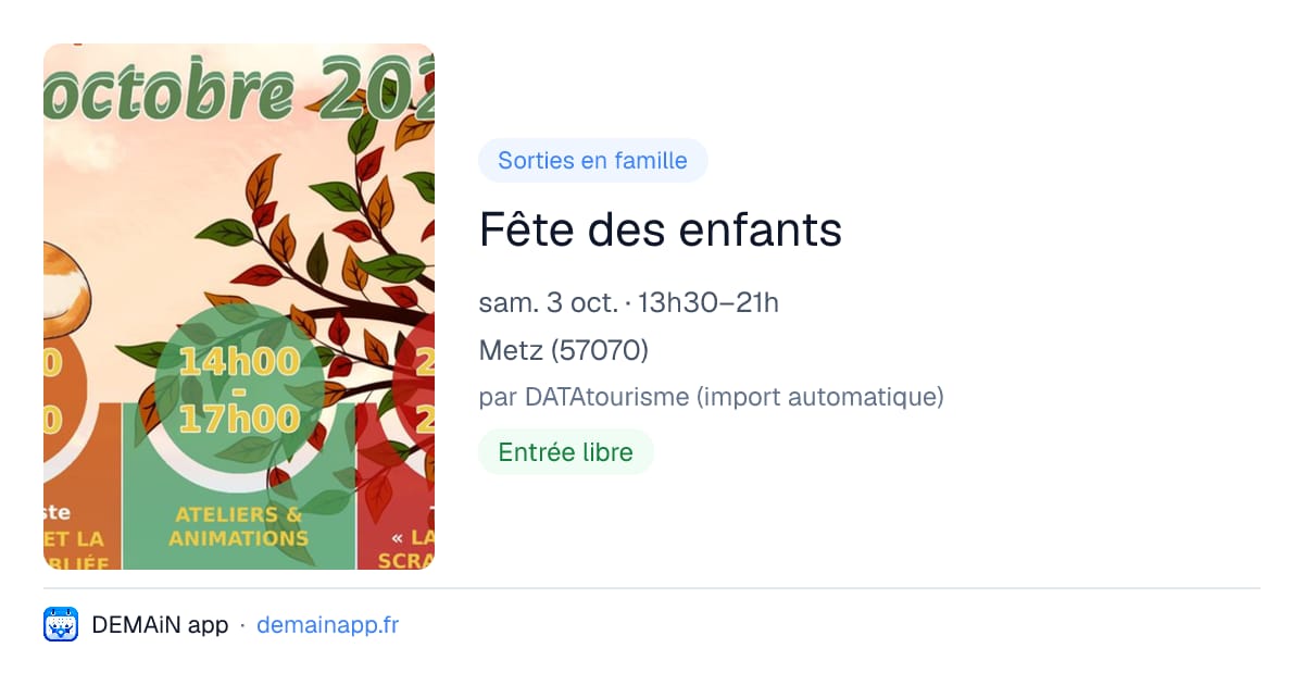 Fête des enfants — Metz