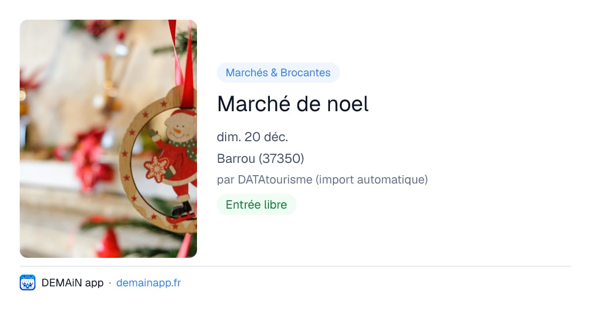 Marché de noel — Barrou