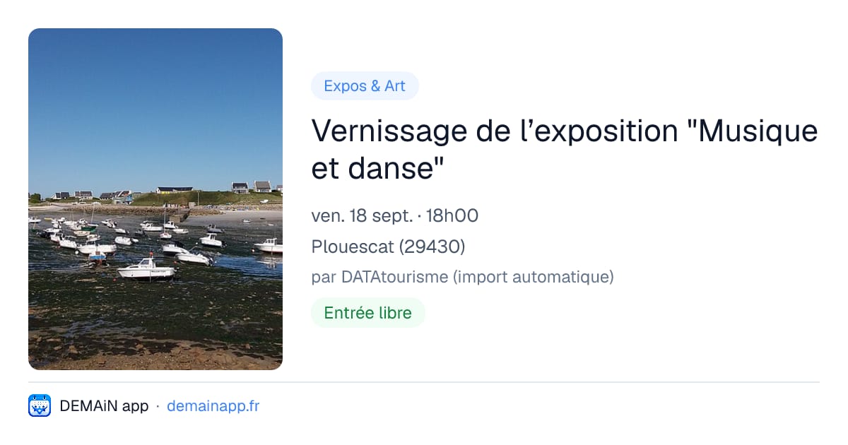 Vernissage de l’exposition "Musique et danse" — Plouescat