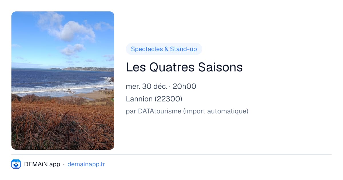Les Quatres Saisons — Lannion