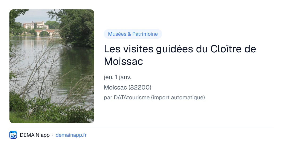 Les visites guidées du Cloître de Moissac — Moissac
