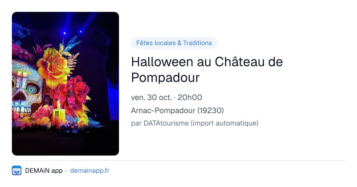 Halloween au Château de Pompadour — Arnac-Pompadour
