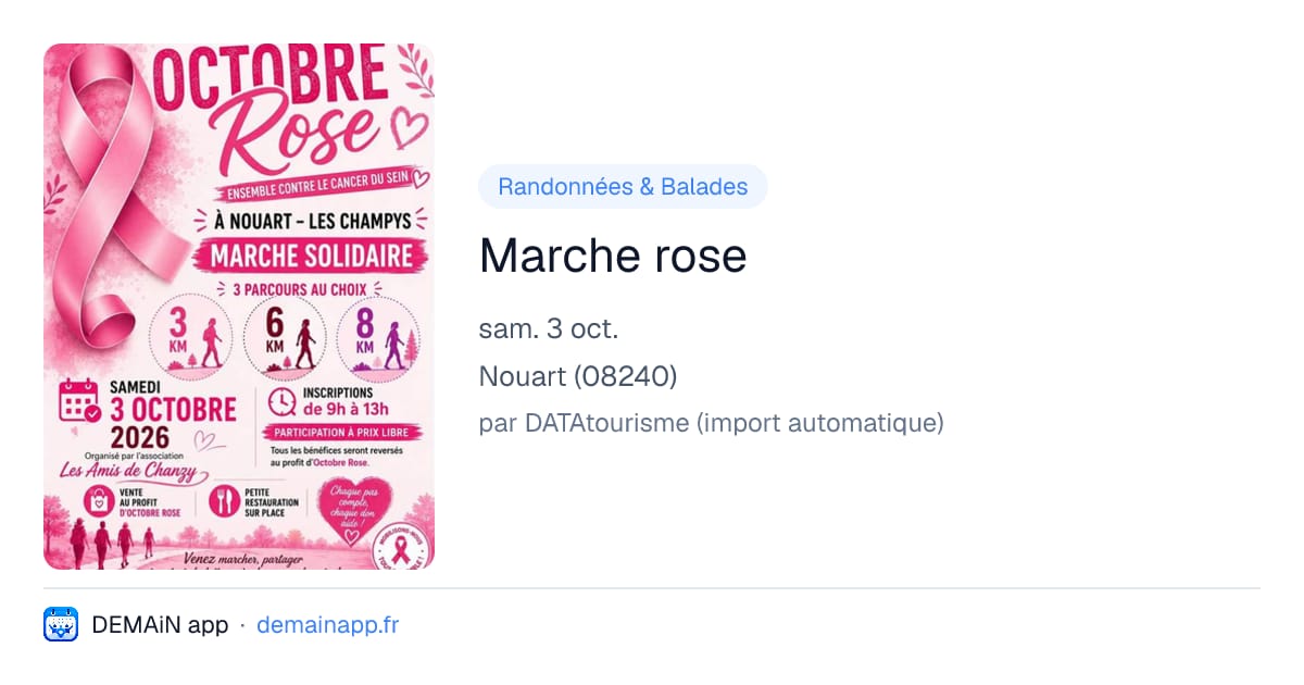 Marche rose — Nouart