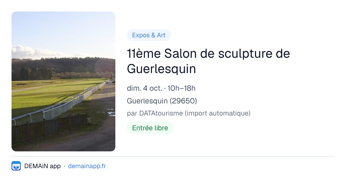 11ème Salon de sculpture de Guerlesquin — Guerlesquin