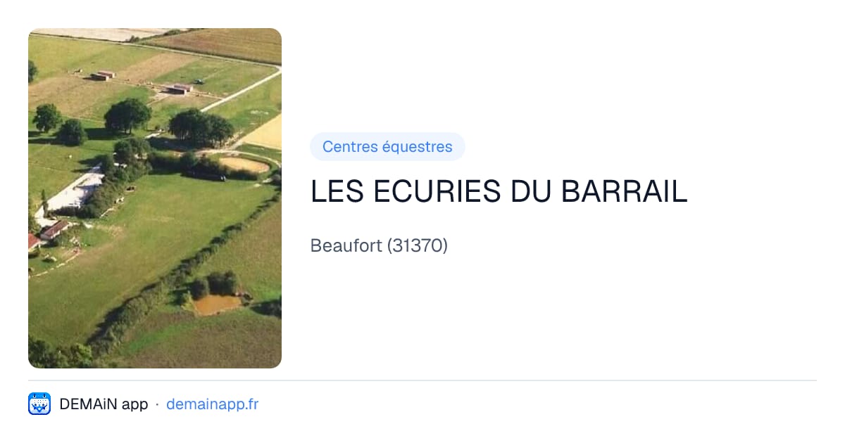 LES ECURIES DU BARRAIL — Beaufort