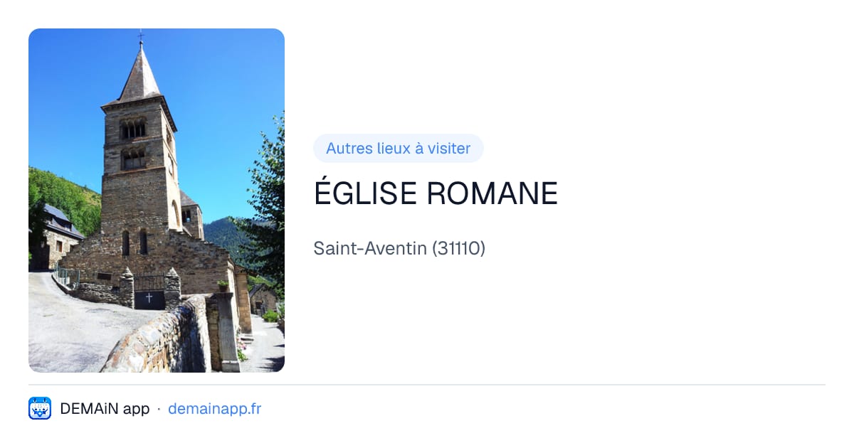 ÉGLISE ROMANE — Saint-Aventin