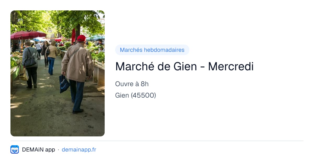 Marché de Gien - Mercredi — Gien
