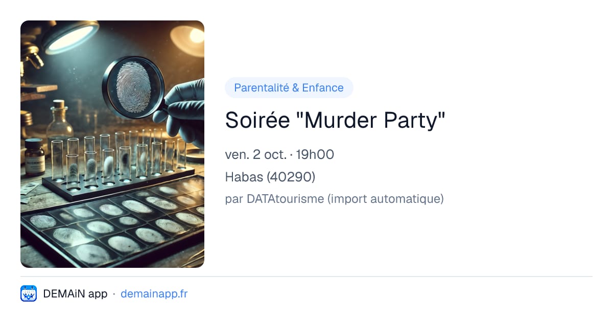 Soirée "Murder Party" — Habas
