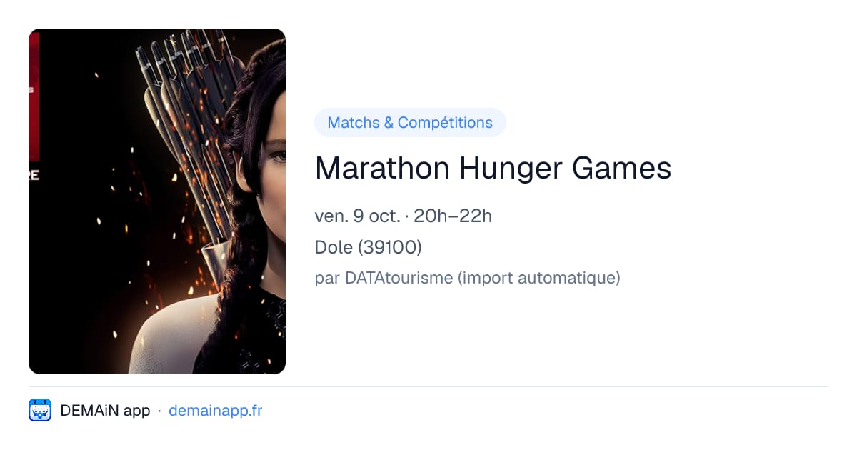 Marathon Hunger Games — Dole