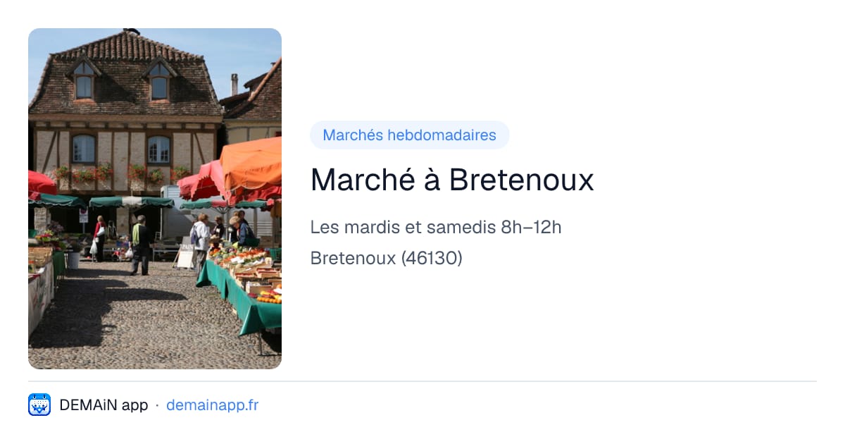Marché à Bretenoux — Bretenoux