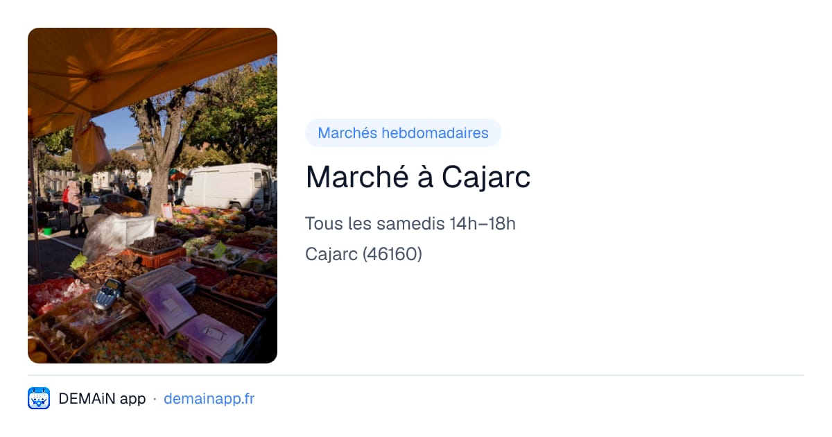 Marché à Cajarc — Cajarc