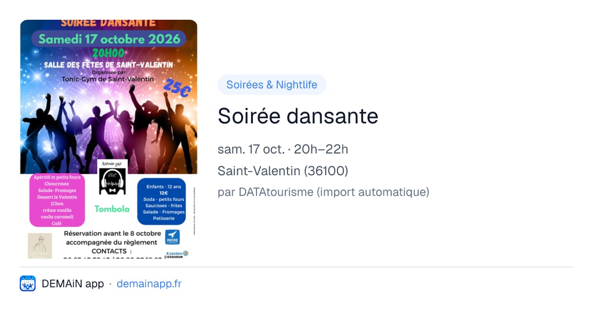 Soirée dansante — Saint-Valentin