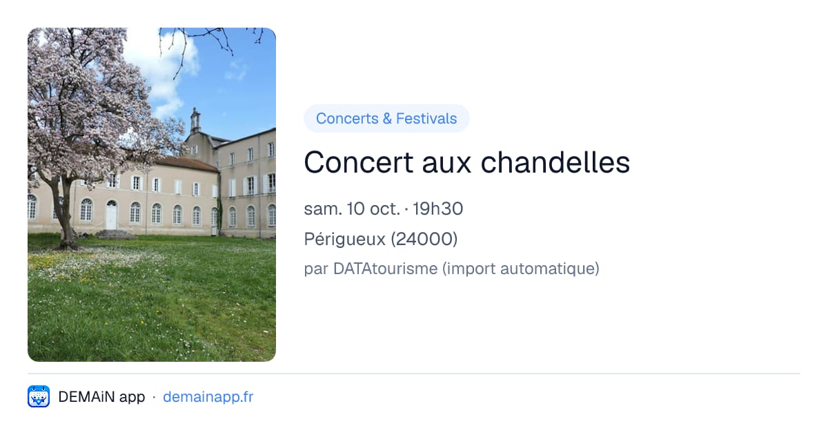 Concert aux chandelles — Périgueux