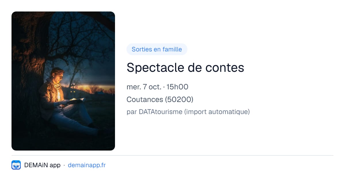 Spectacle de contes — Coutances