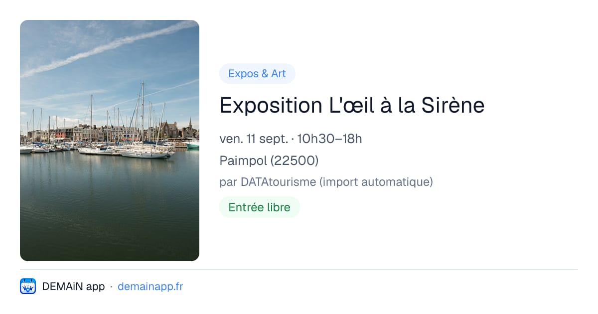 Exposition L'œil à la Sirène — Paimpol