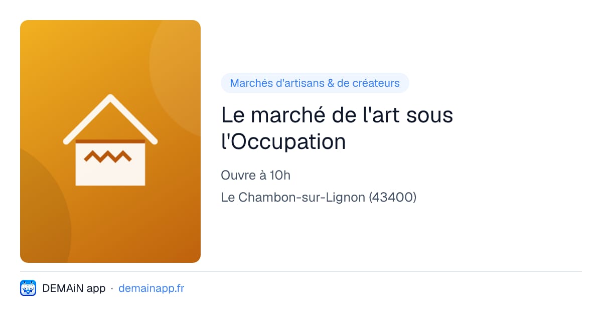 Le marché de l'art sous l'Occupation — Le Chambon-sur-Lignon