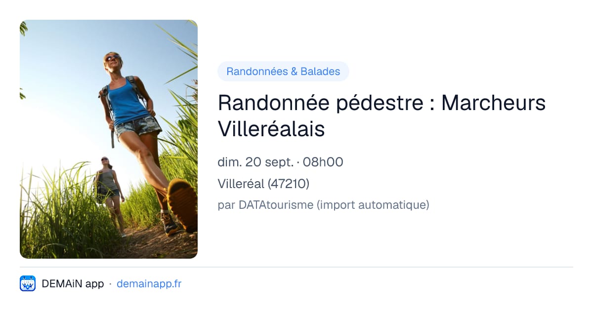 Randonnée pédestre : Marcheurs Villeréalais — Villeréal