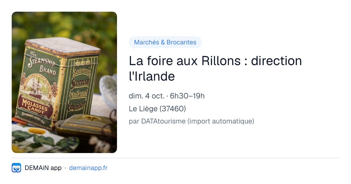 La foire aux Rillons : direction l'Irlande — Le Liège