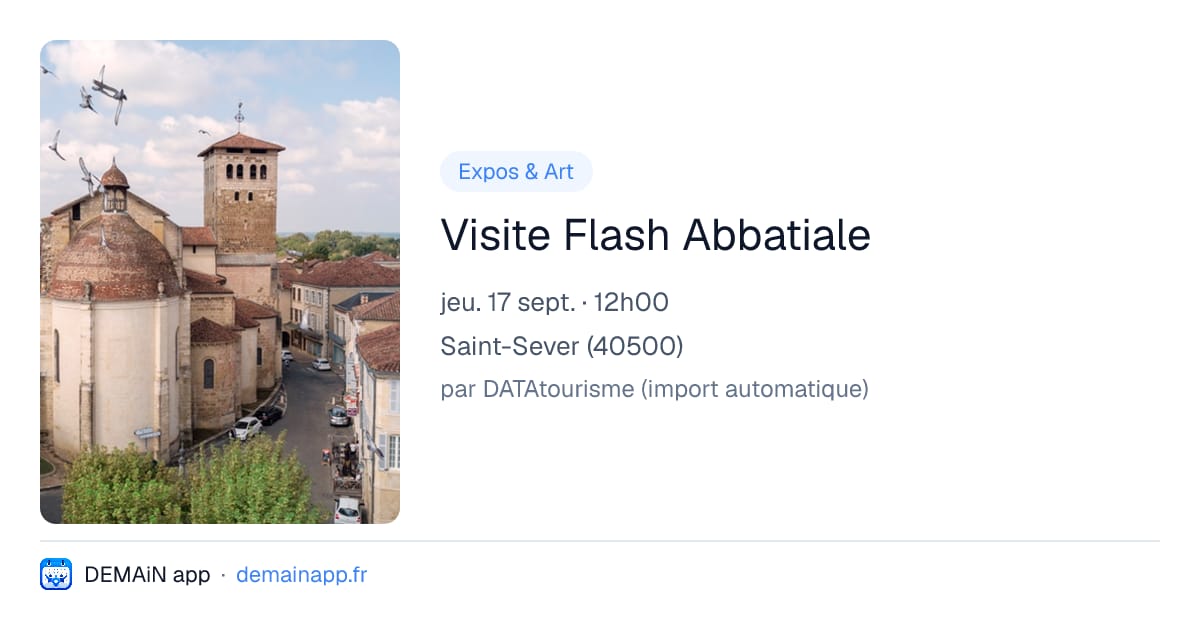 Visite Flash Abbatiale — Saint-Sever
