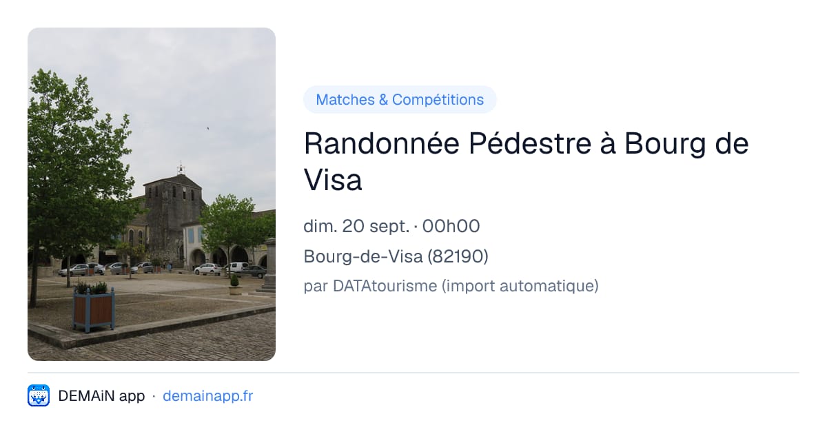 Randonnée Pédestre à Bourg de Visa — Bourg-de-Visa