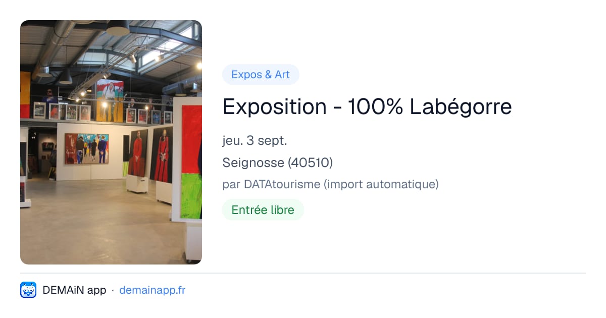 Exposition - 100% Labégorre — Seignosse