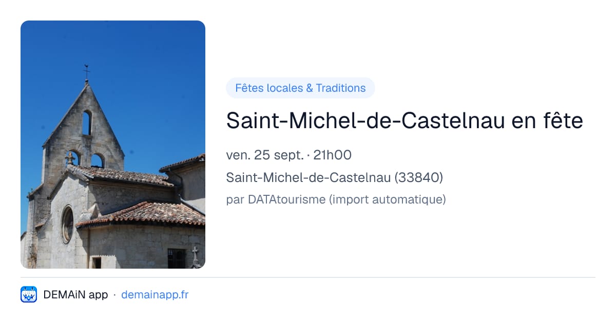 Saint-Michel-de-Castelnau en fête — Saint-Michel-de-Castelnau