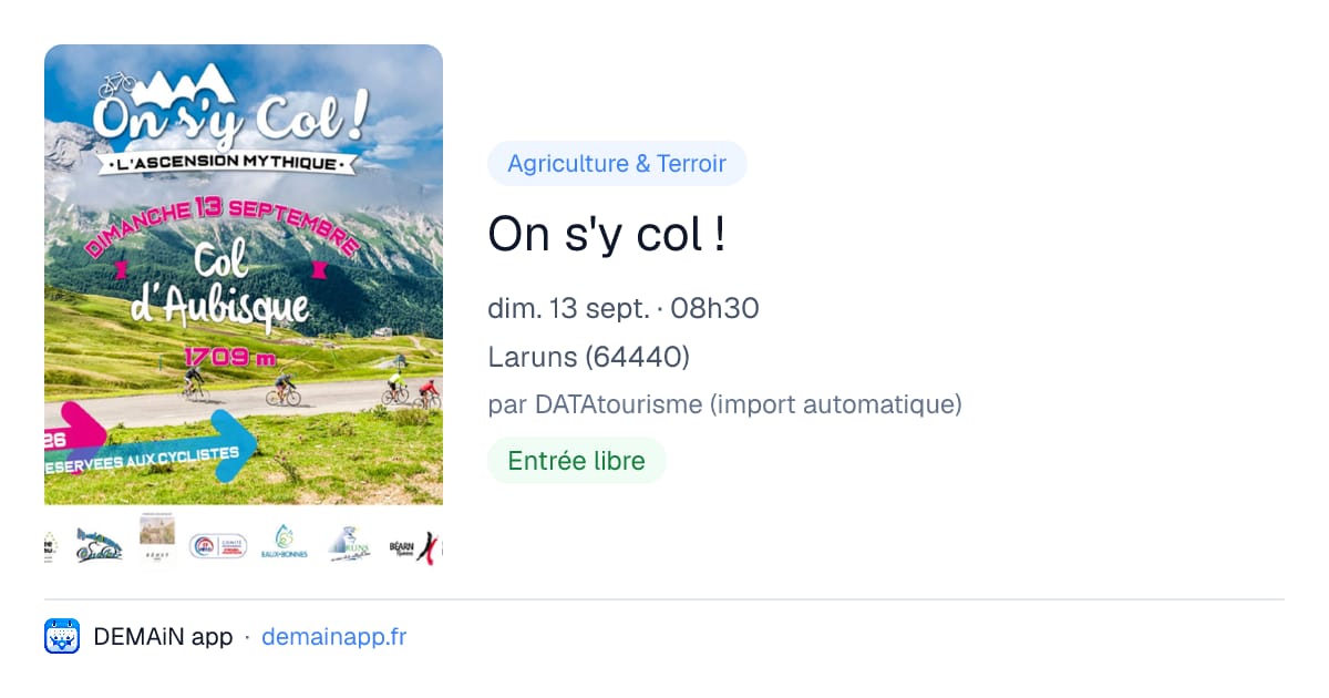 On s'y col ! — Laruns