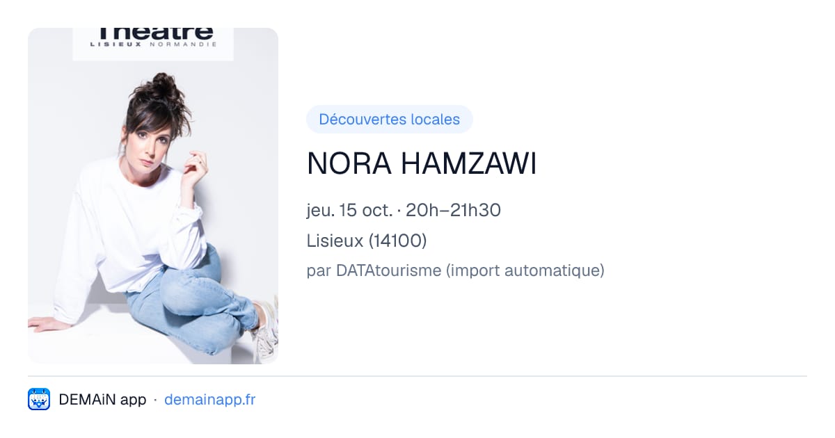 NORA HAMZAWI — Lisieux