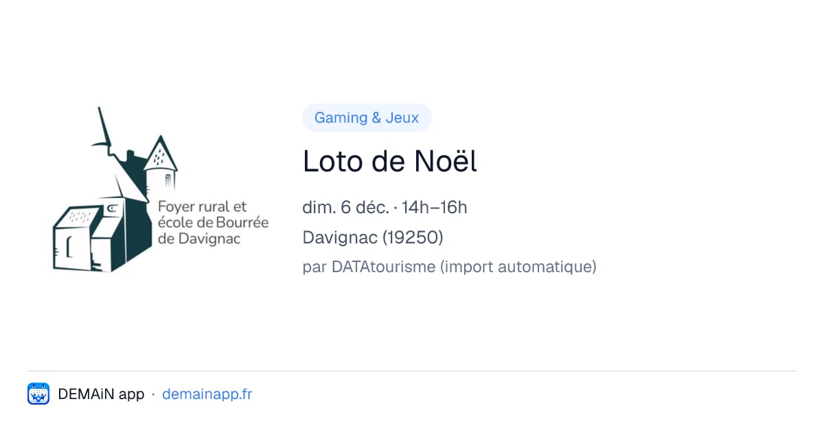 Loto de Noël — Davignac