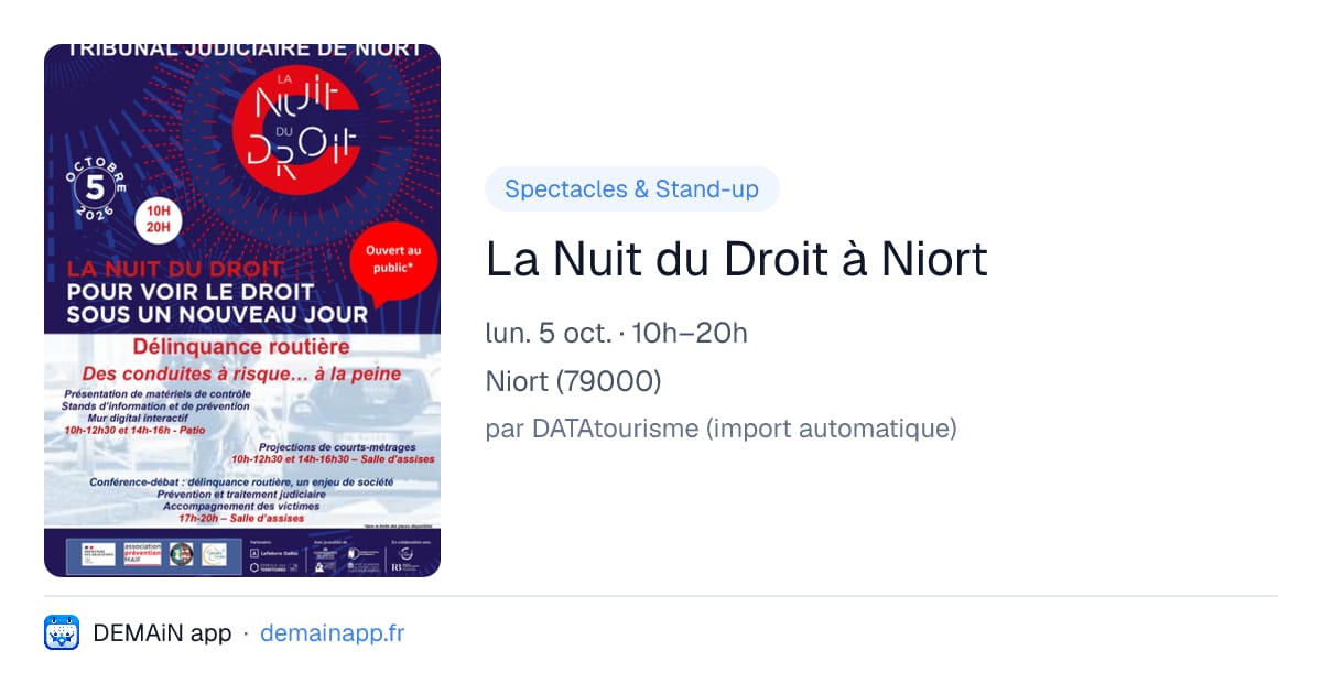 La Nuit du Droit à Niort — Niort