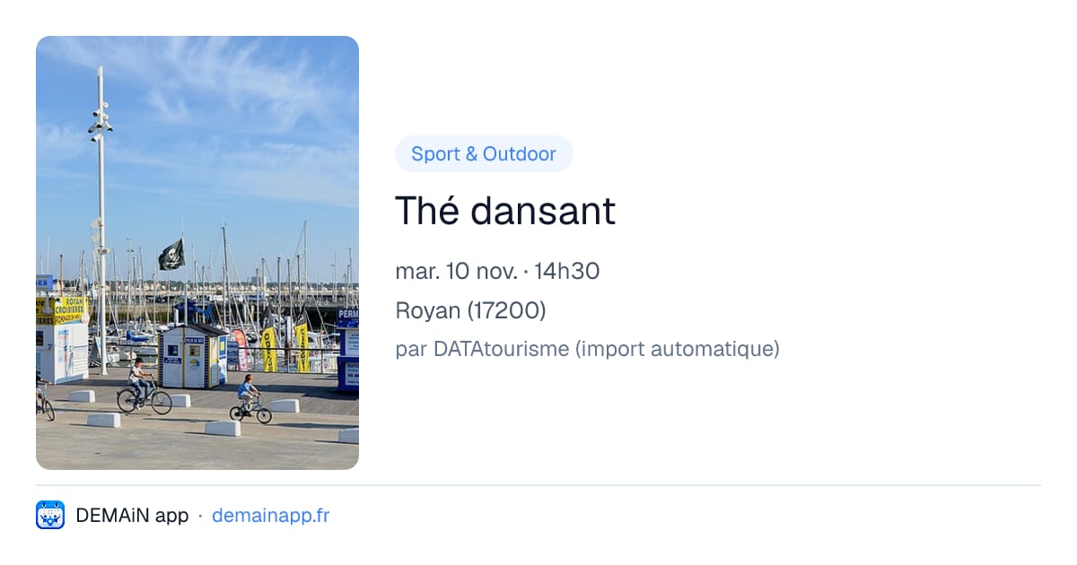Thé dansant — Royan