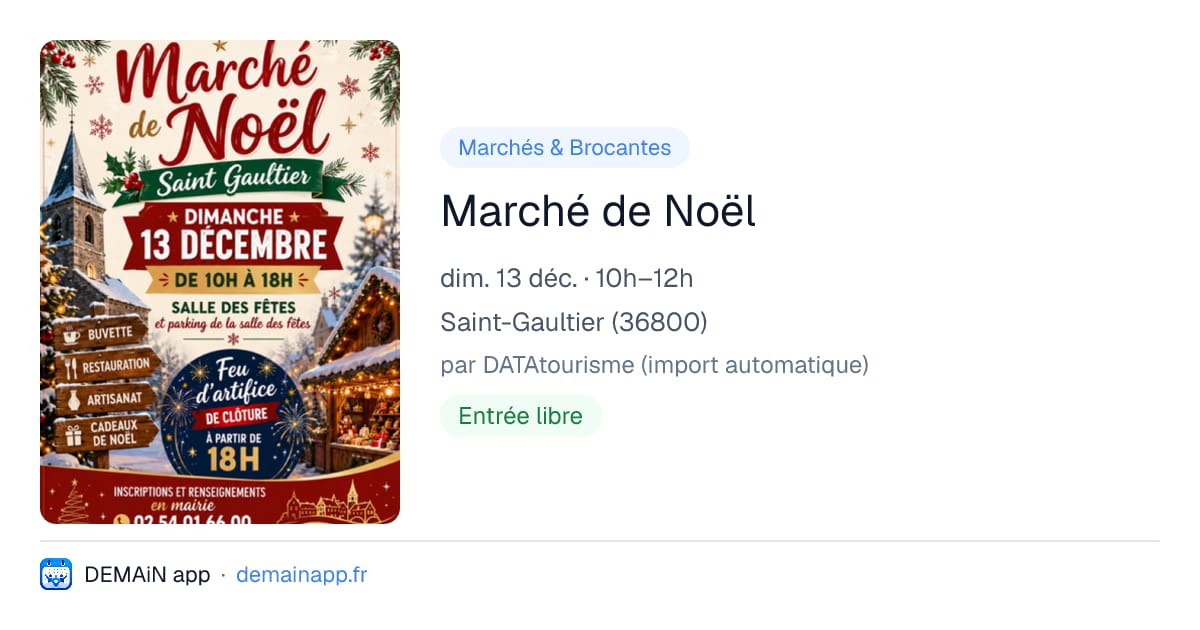 Marché de Noël — Saint-Gaultier