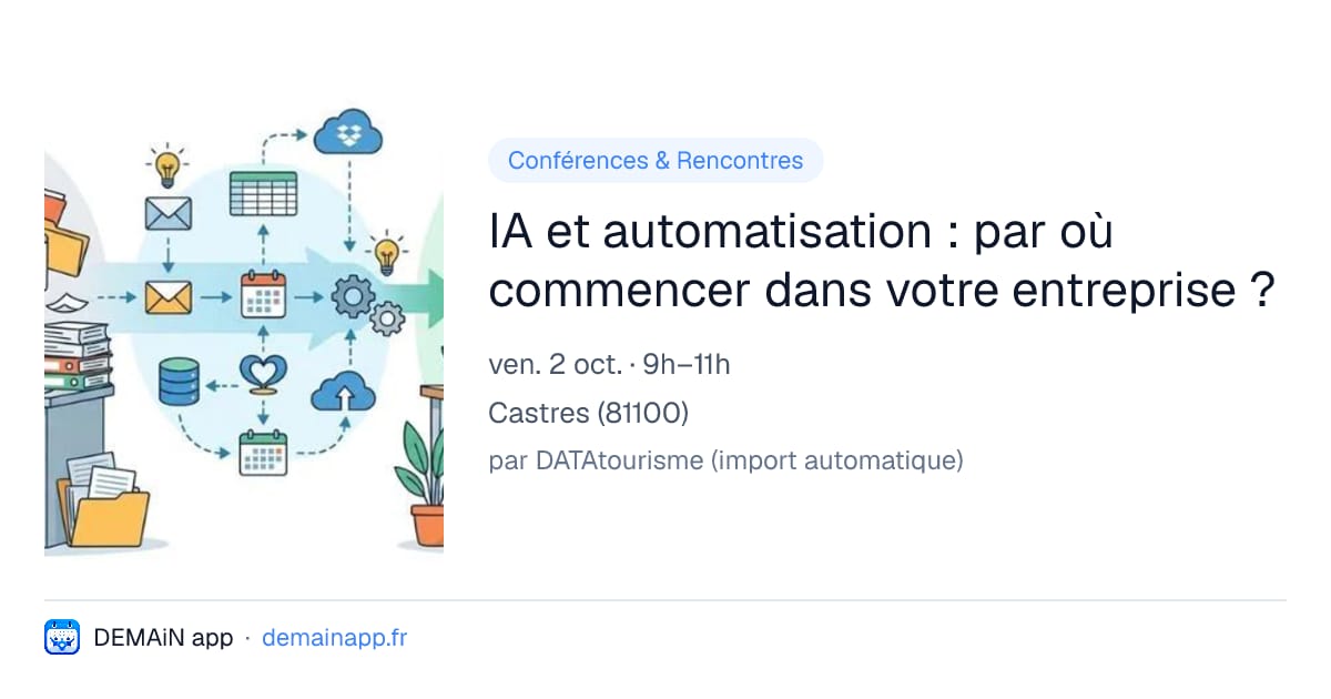 IA et automatisation : par où commencer dans votre entreprise ? — Castres