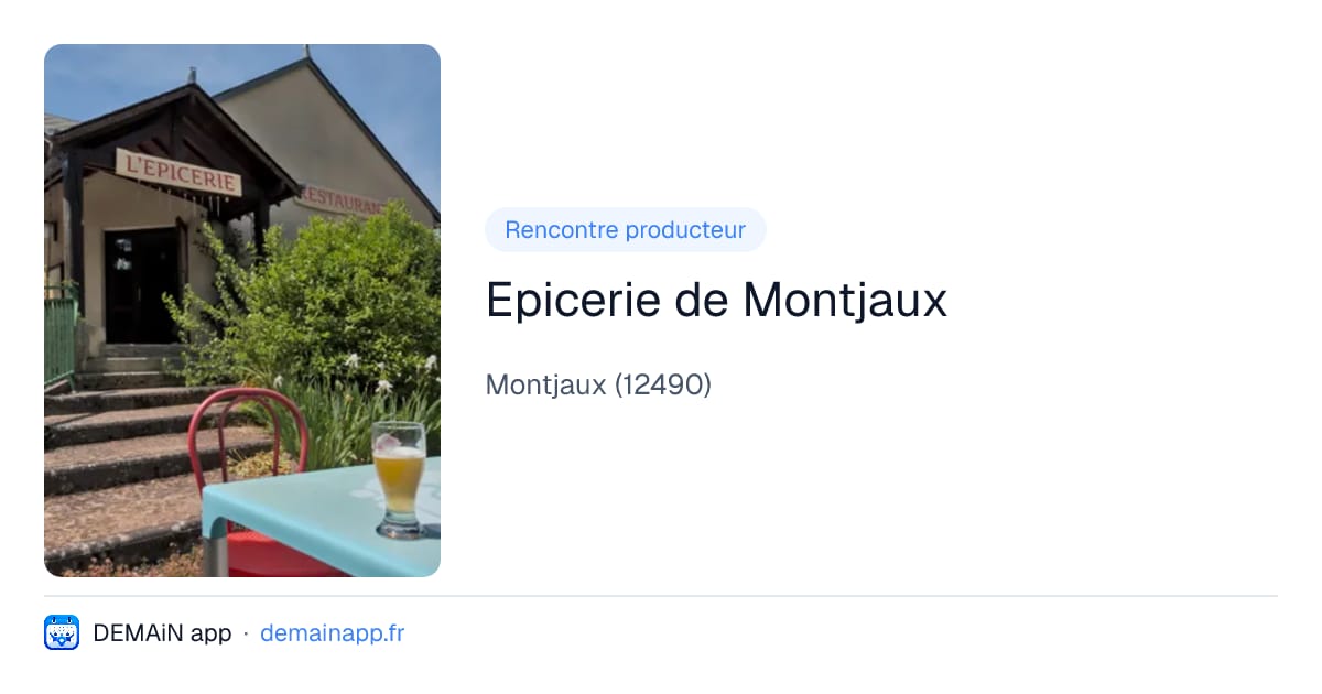 Epicerie de Montjaux — Montjaux