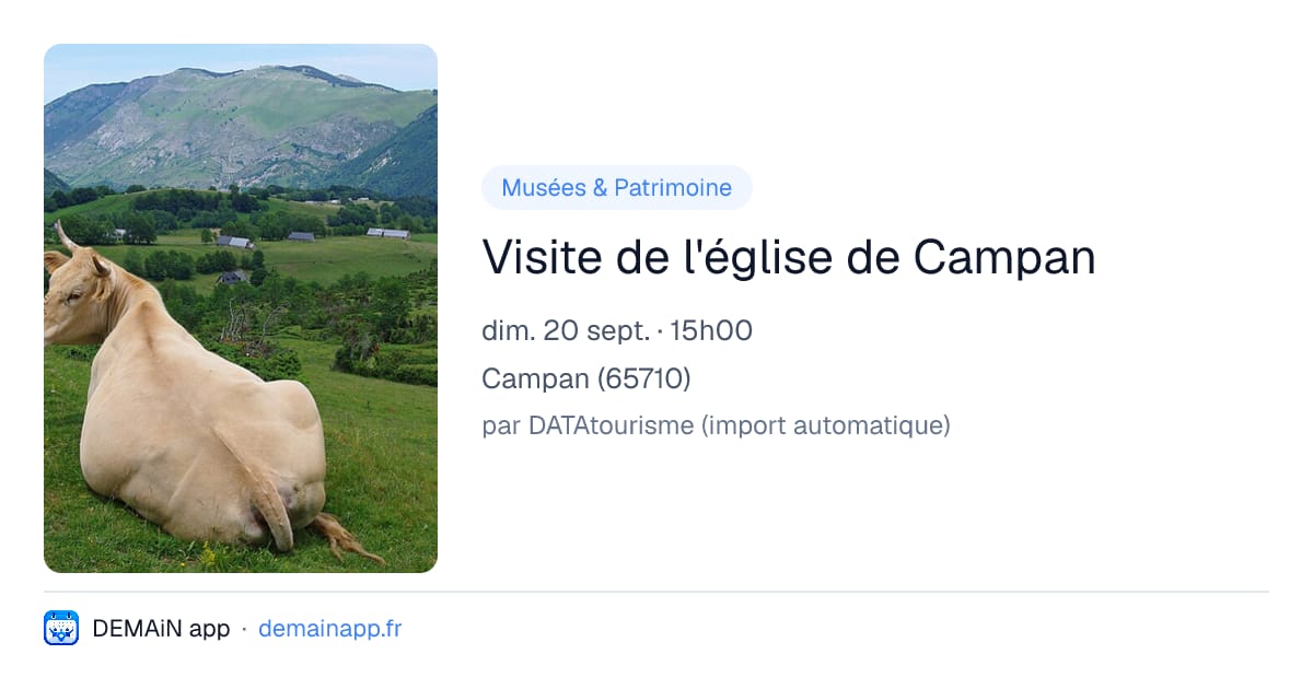 Visite de l'église de Campan — Campan