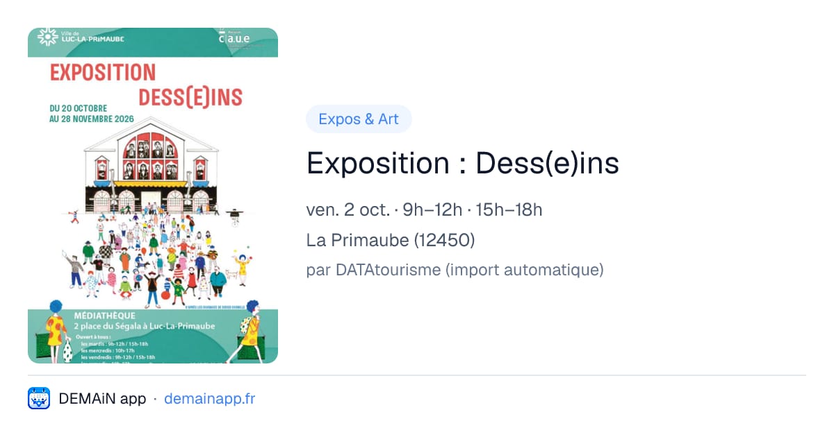 Exposition : Dess(e)ins — La Primaube