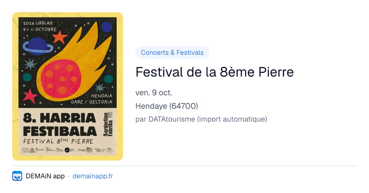 Festival de la 8ème Pierre — Hendaye