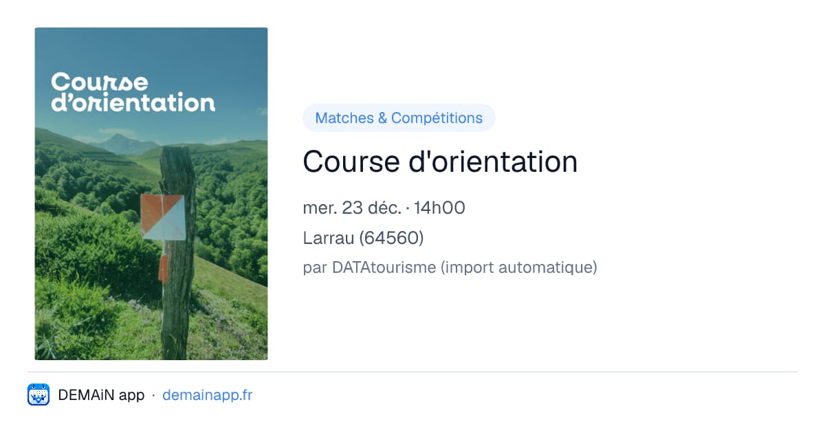 Course d'orientation — Larrau
