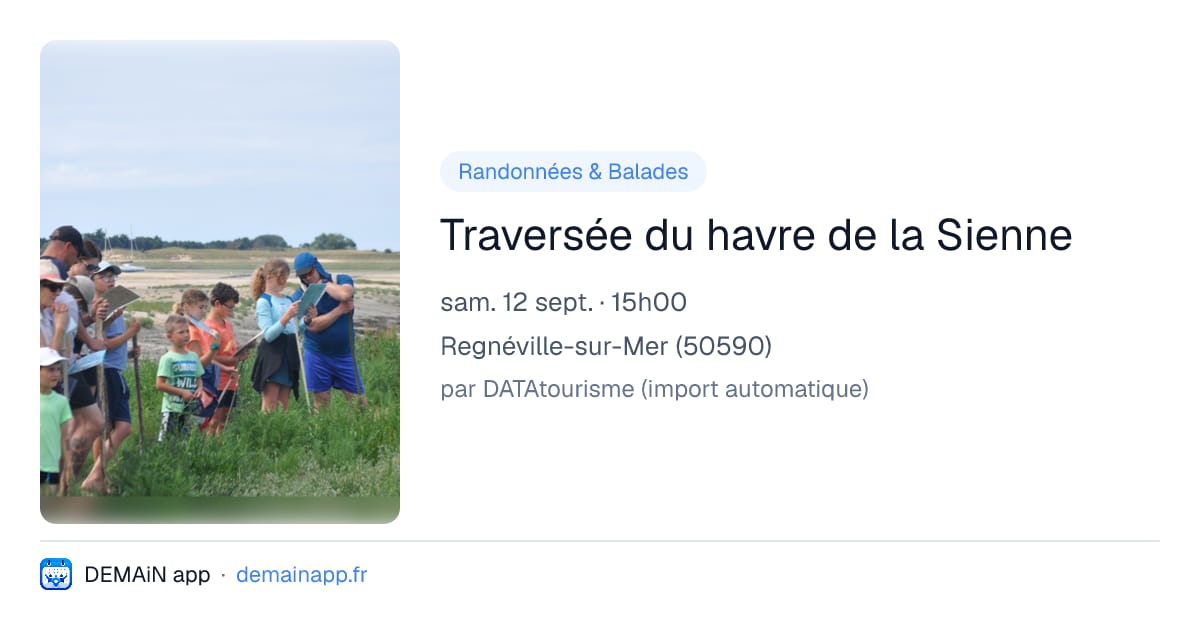 Traversée du havre de la Sienne — Regnéville-sur-Mer