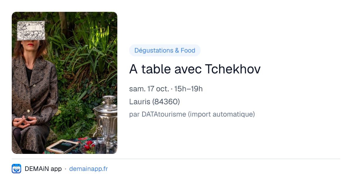 A table avec Tchekhov — Lauris