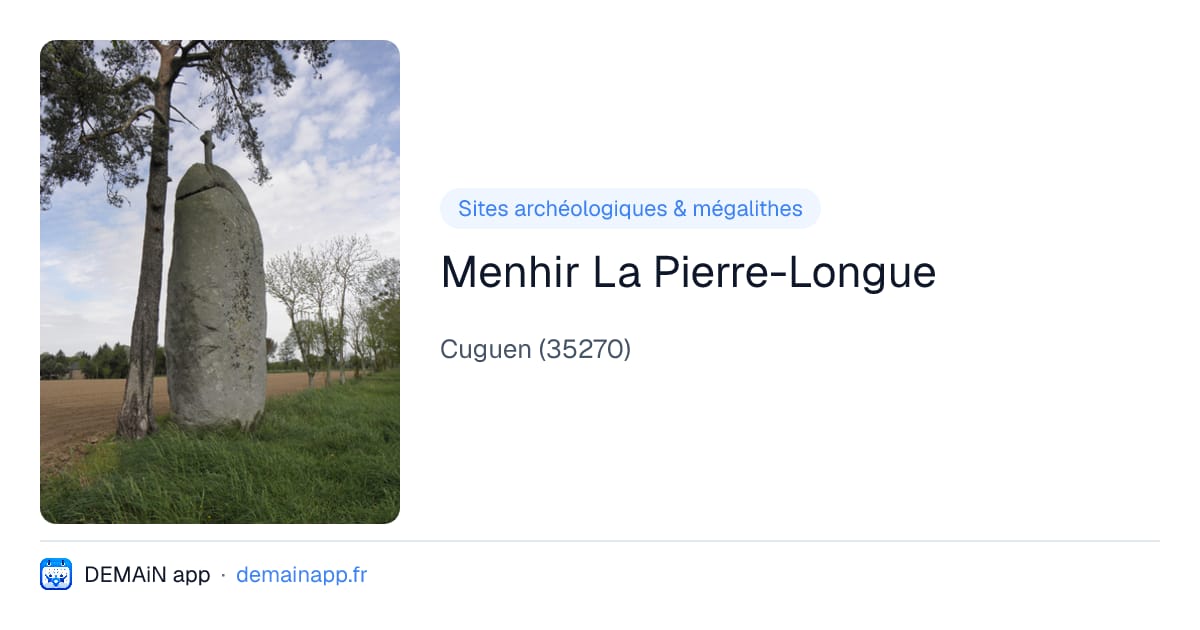 Menhir La Pierre-Longue — Cuguen