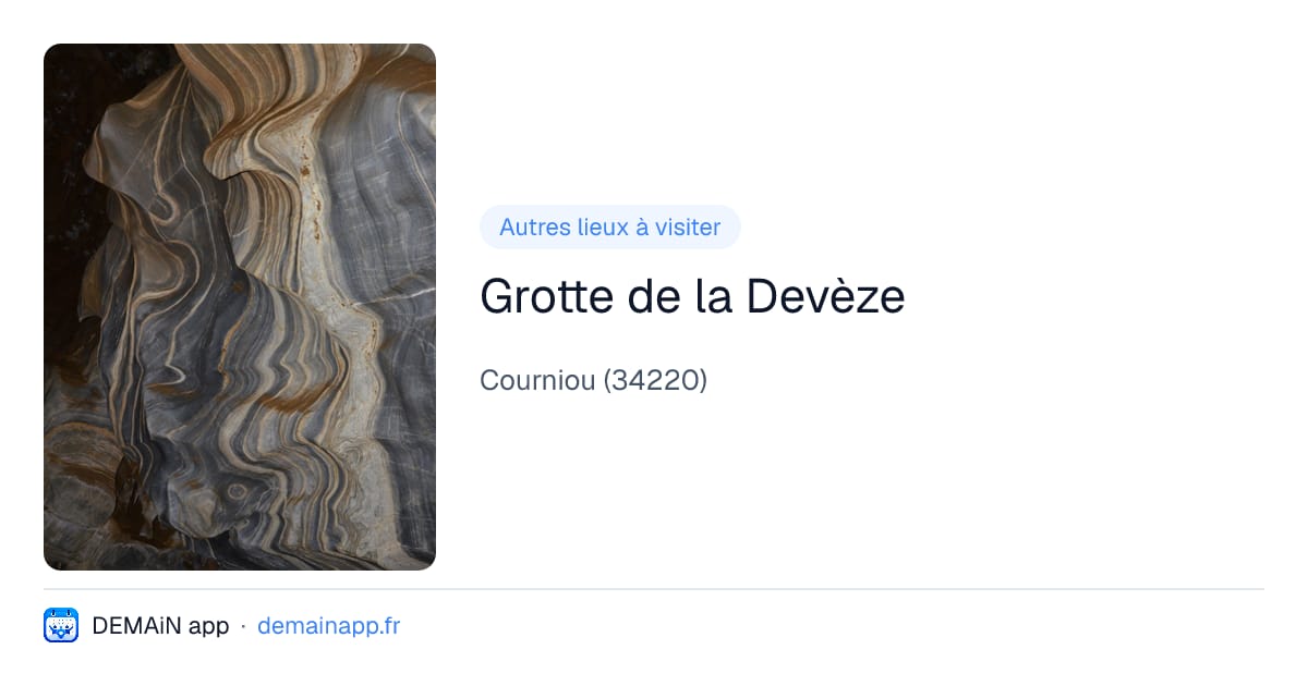 Grotte de la Devèze — Courniou
