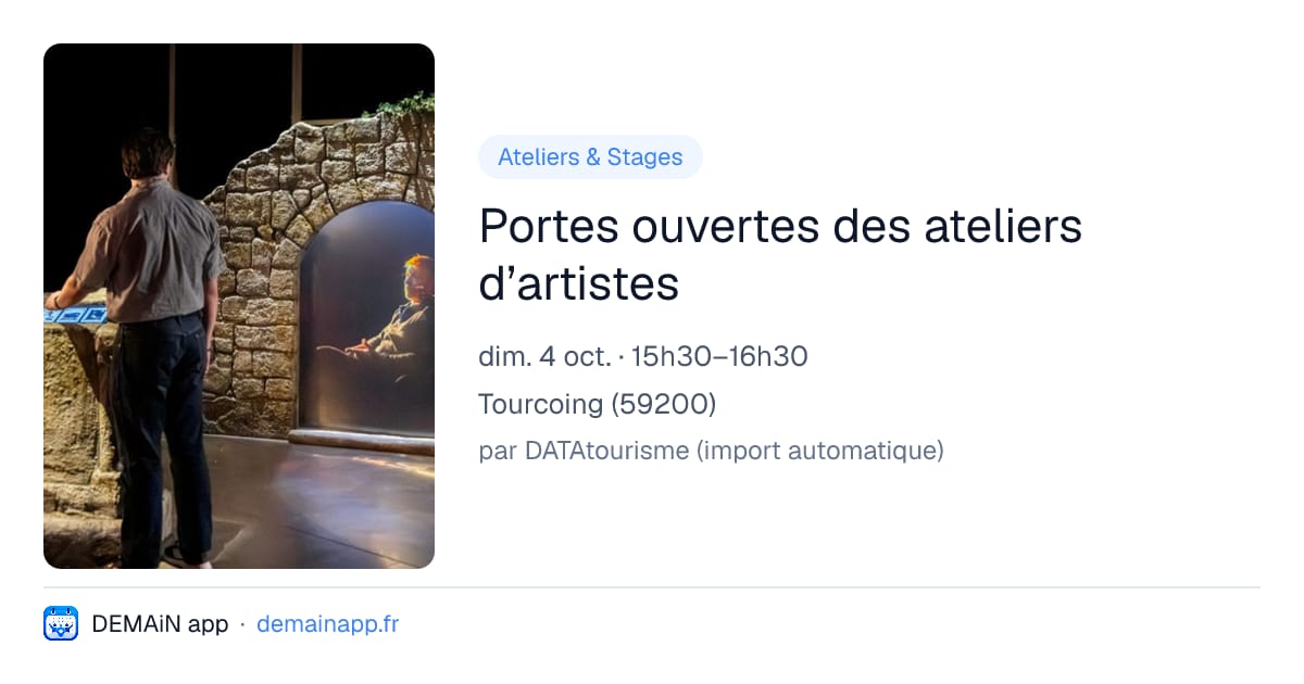 Portes ouvertes des ateliers d’artistes — Tourcoing