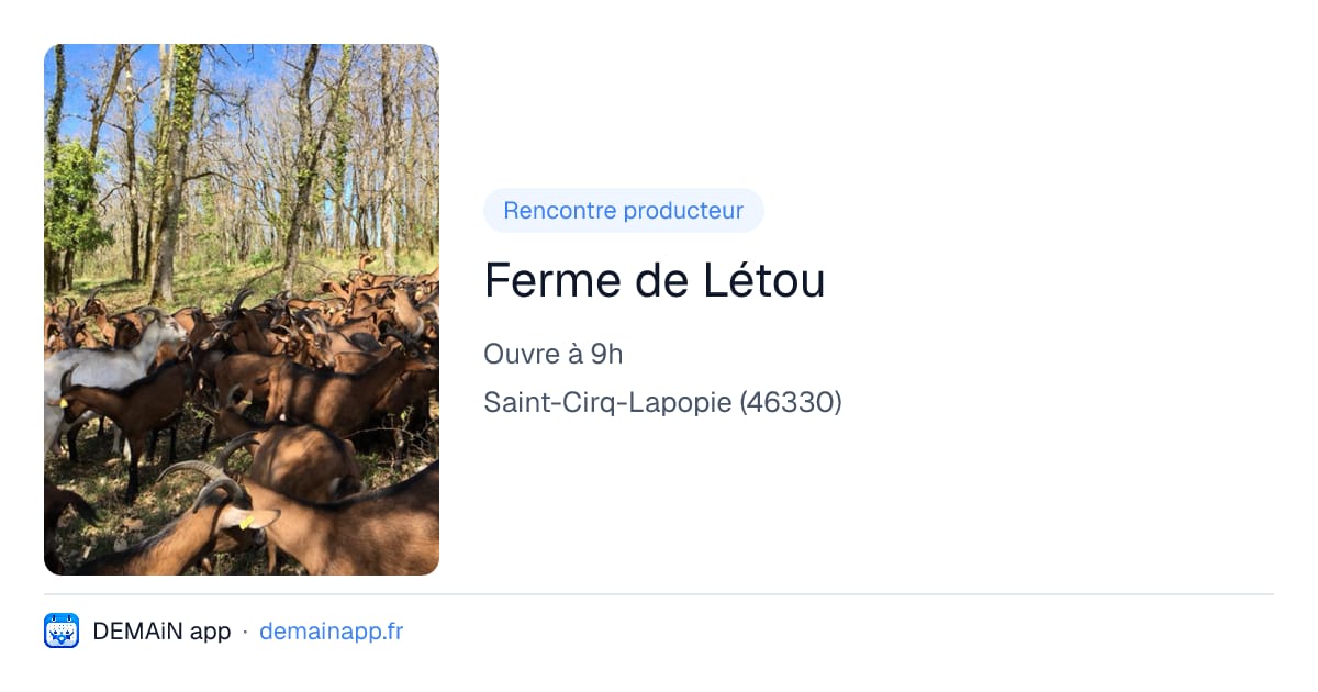 Ferme de Létou — Saint-Cirq-Lapopie